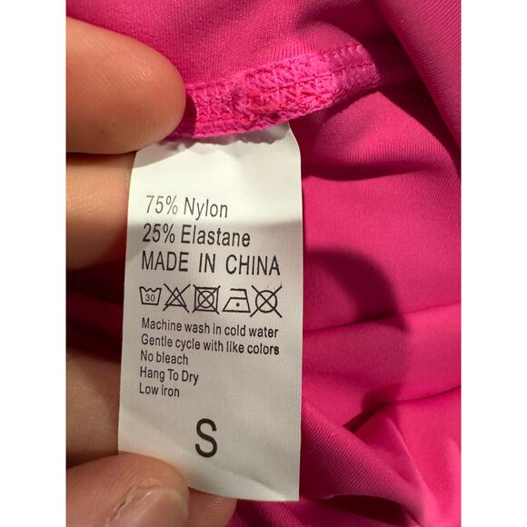 Women's Size Small Wide Waistband Pleated Athletic Skirt Pink NWOT - Picture 3 of 6